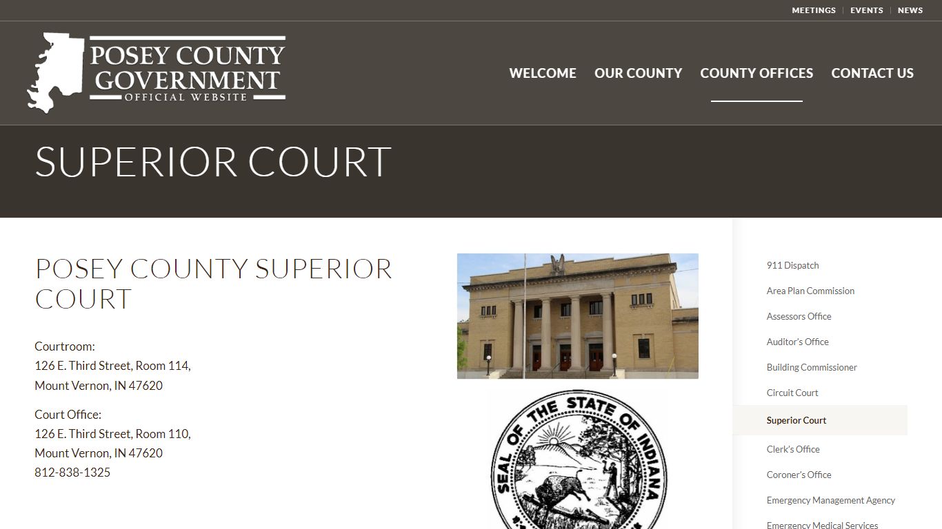 Superior Court - Posey County Government