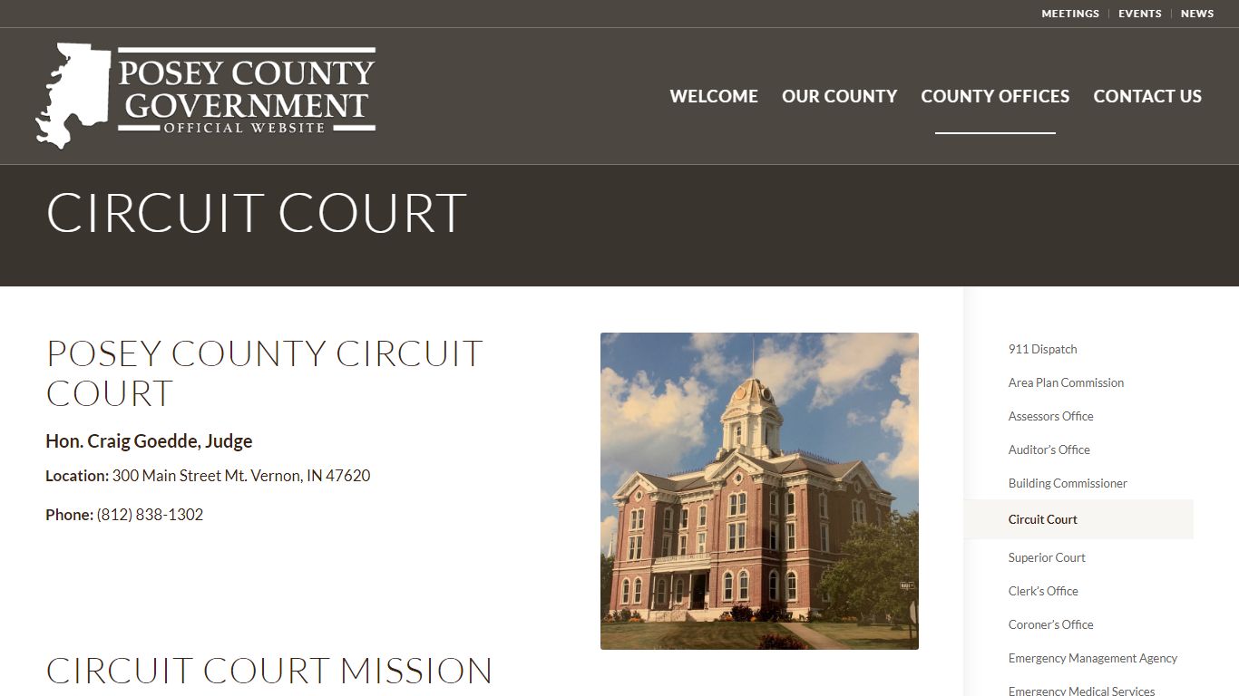 Circuit Court - Posey County Government