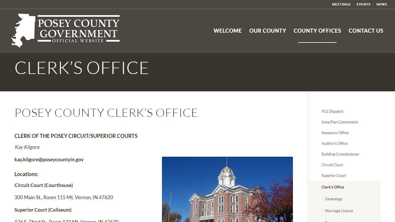 Clerk’s Office - Posey County Government